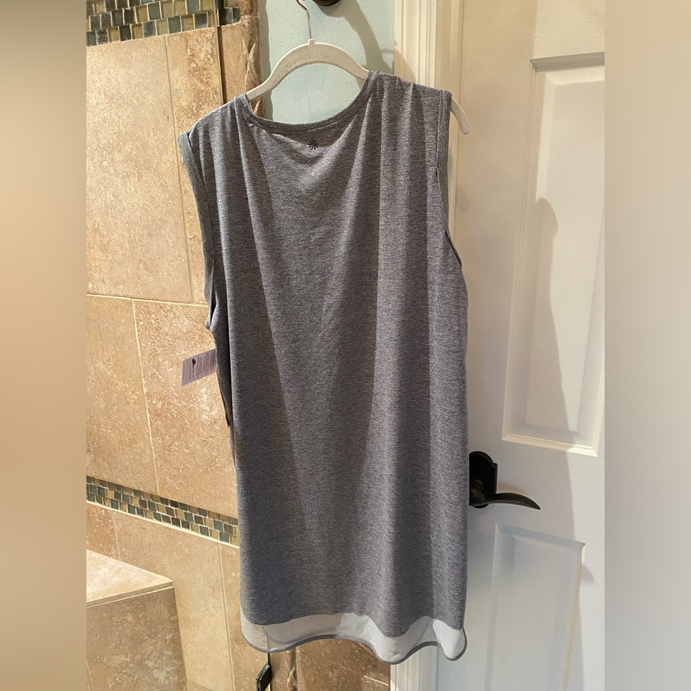Athleta Gray Sleeveless Swim Coverup - Picture 3 of 3
